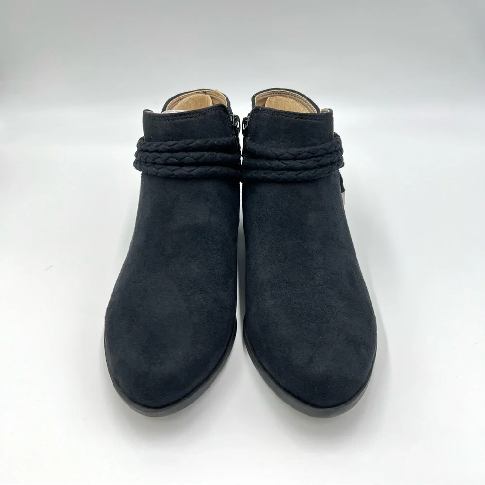 LifeStride Womens Size 6 Black Faux Vegan‎ Suede Leather Microsuede Boots Shoes